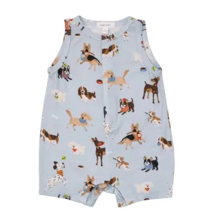 Angel Dear Baby Boys Doggie Daycare Shorties Romper