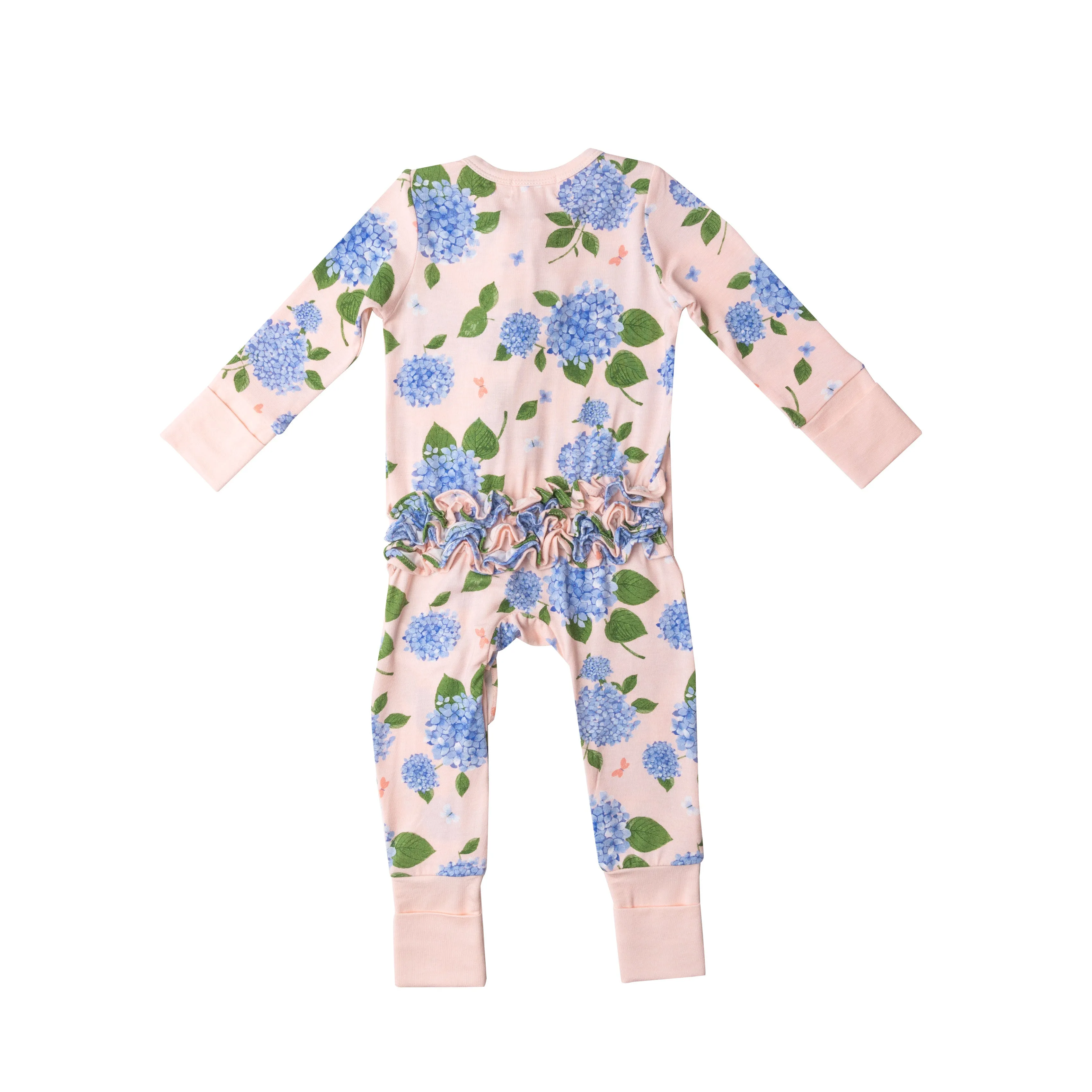 Angel Dear Hydrangea Bamboo 2 Way Zipper Romper