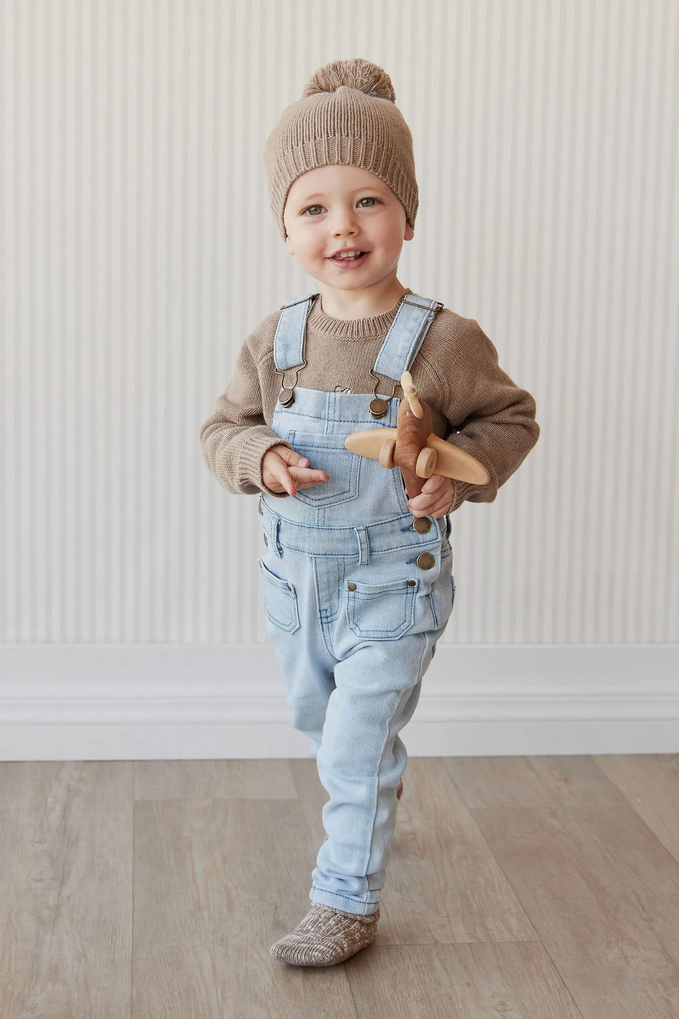 Arlo Twill Overall - Washed Denim