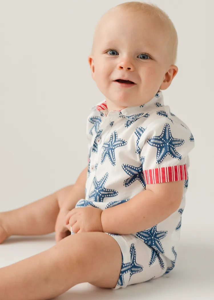 Baby Boy Romper Starfish