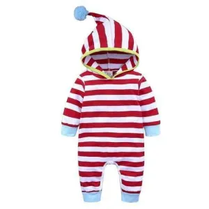 Baby Boys Girls Striped Long Sleeve Romper