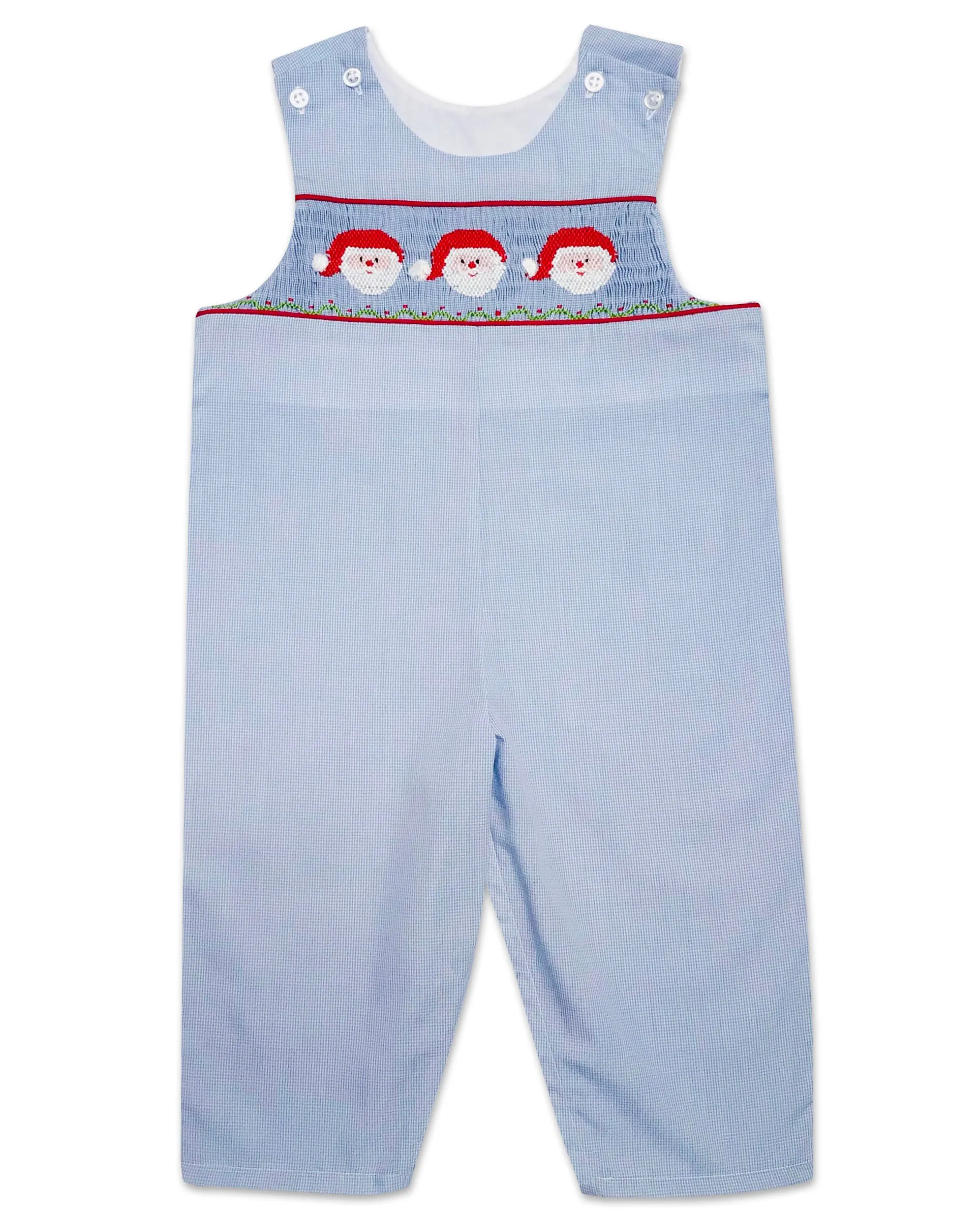 Baby Boy's Santa Claus Hand Smocked Overall