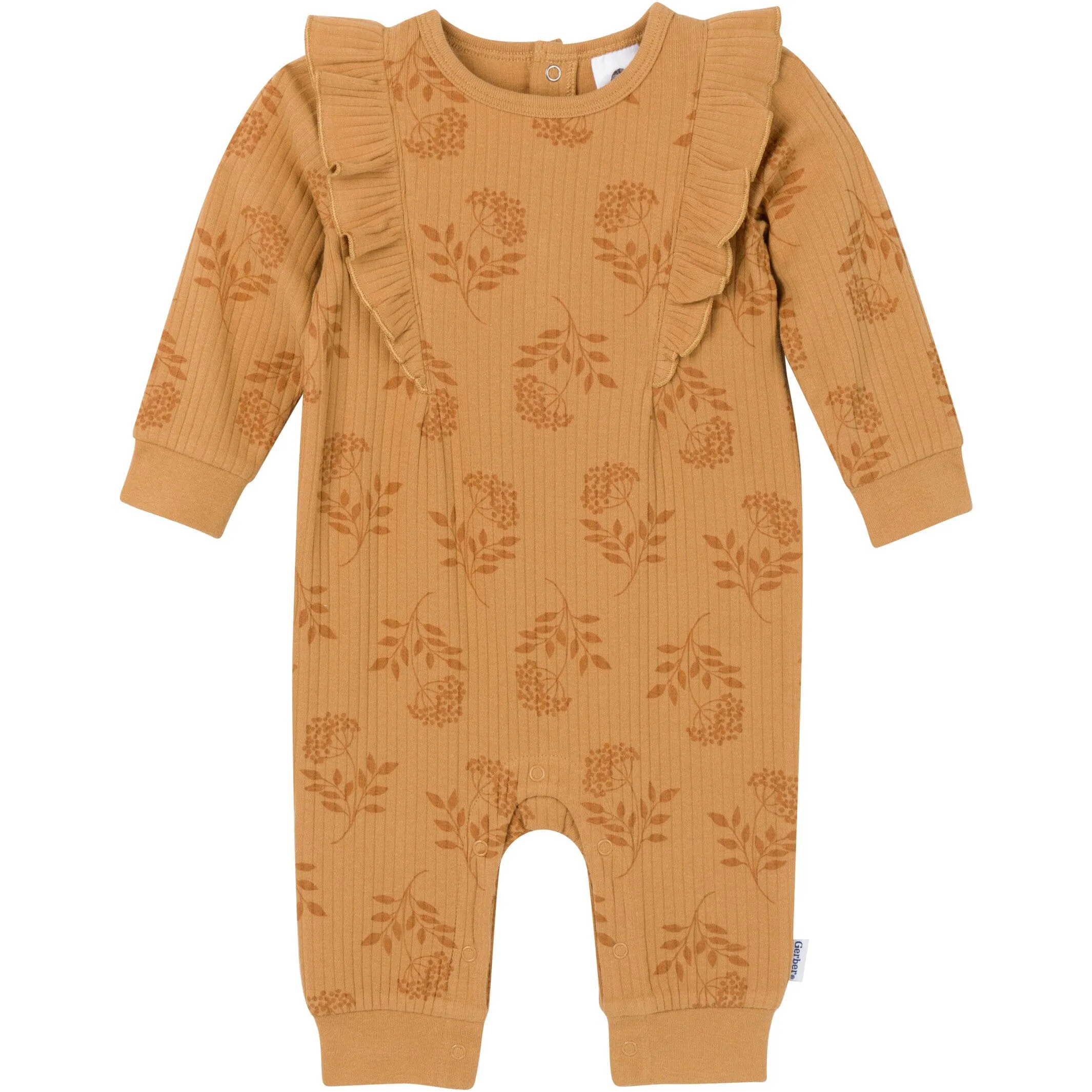 Baby Girls Flower Stamp Romper