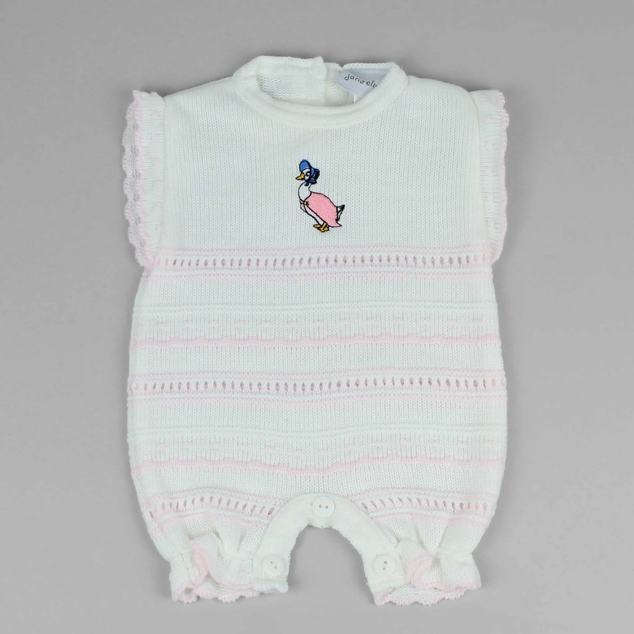 Baby Girls  Knitted Romper -duck