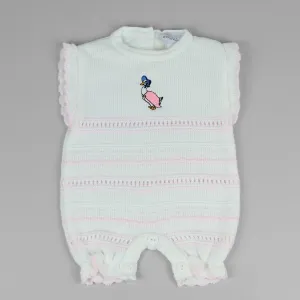 Baby Girls  Knitted Romper -duck