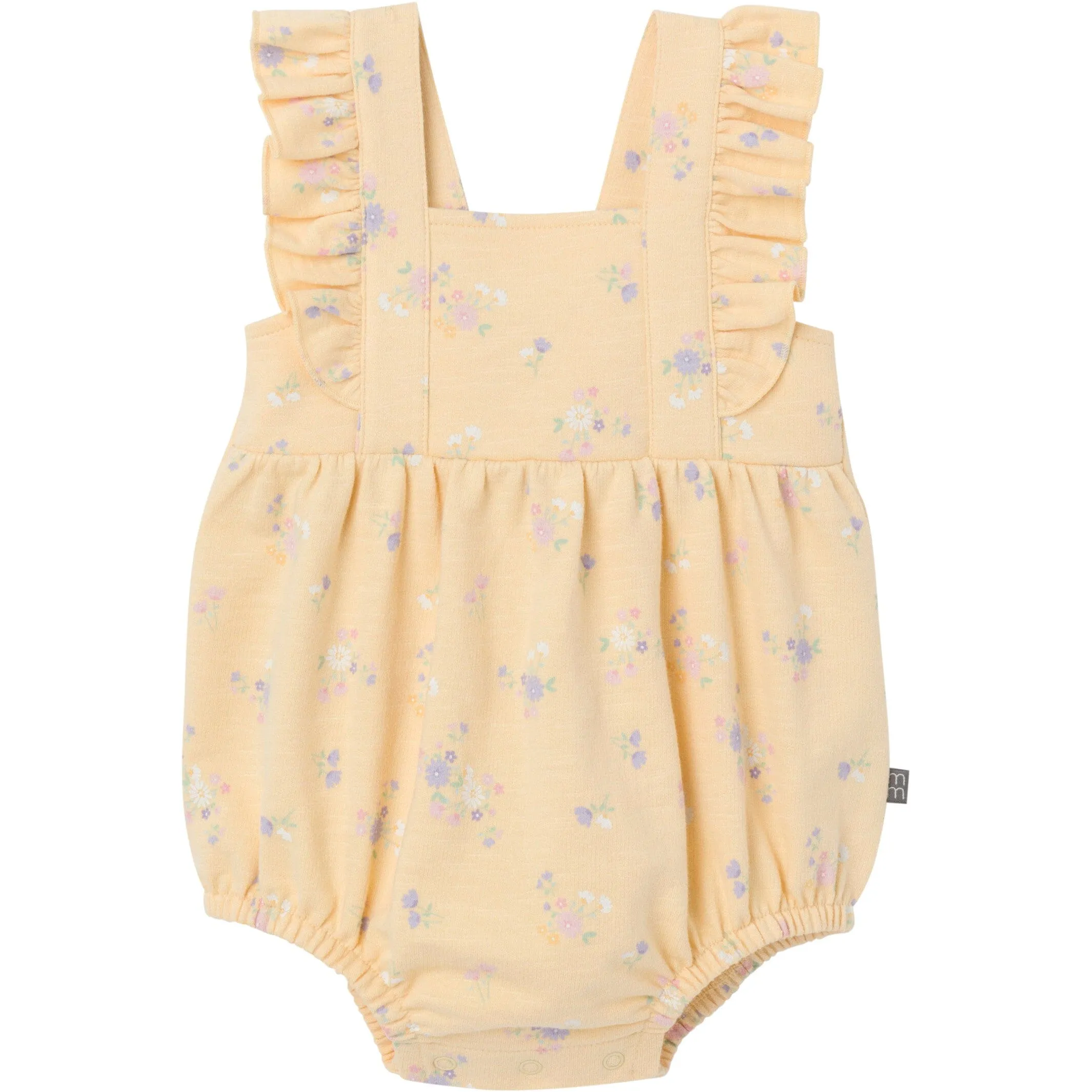 Baby Girls Yellow Floral Romper