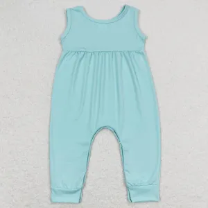 Baby Infant Girls Romper Aqua Sleeveless Summer Rompers SR1446