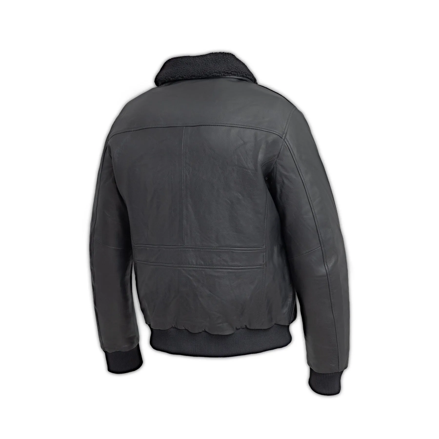 Baron Mens Bomber Leather Jacket