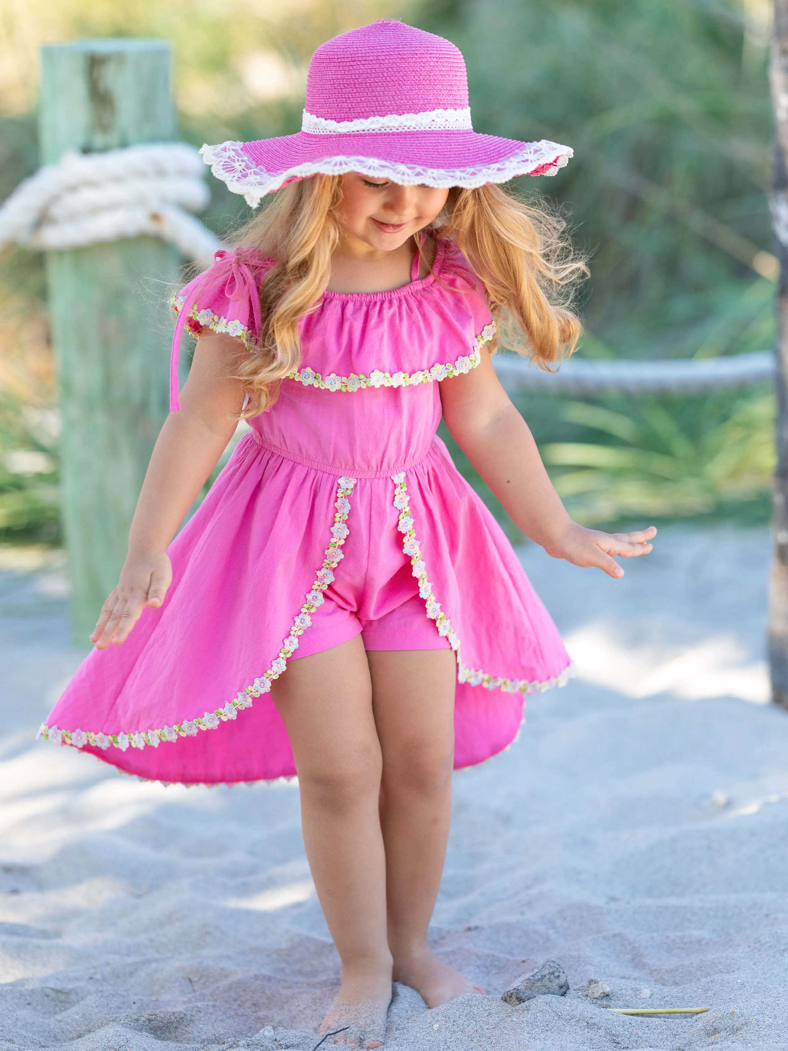 Beautiful and Dainty Skirted Romper