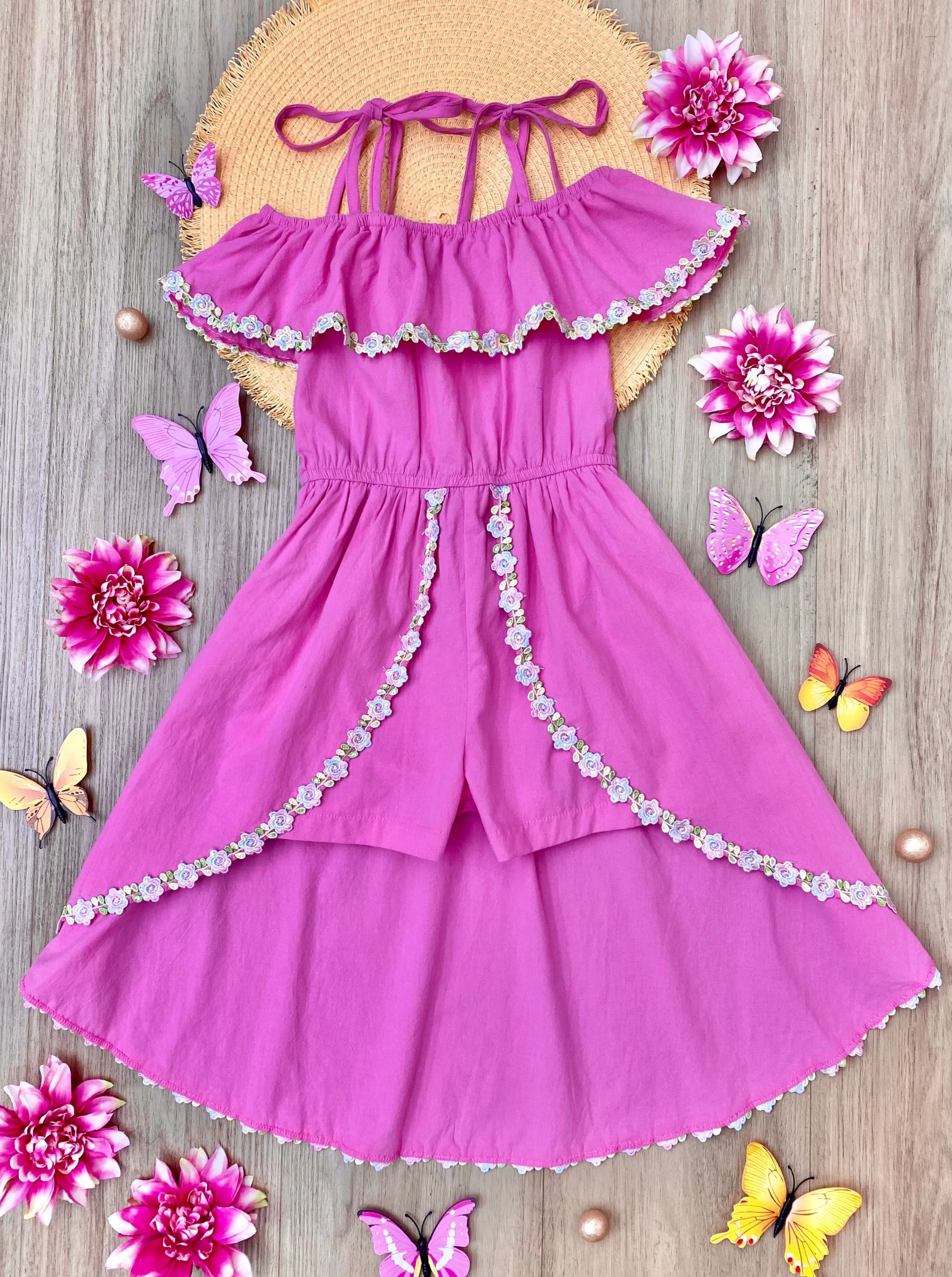 Beautiful and Dainty Skirted Romper