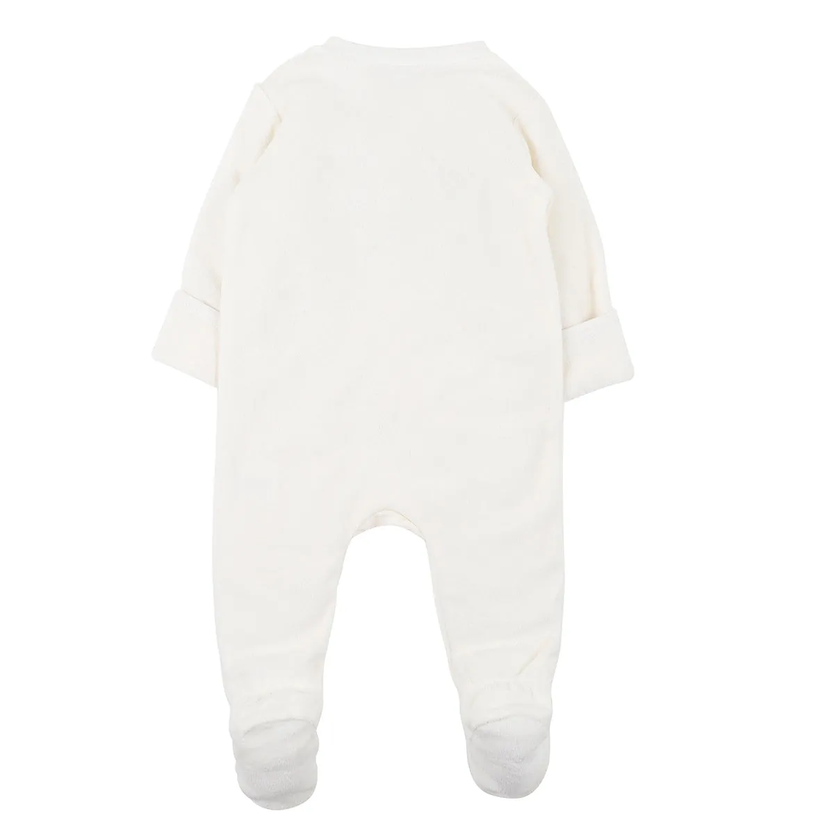 Bebe Frankie Zip Romper in Cream (Size PREM-0)