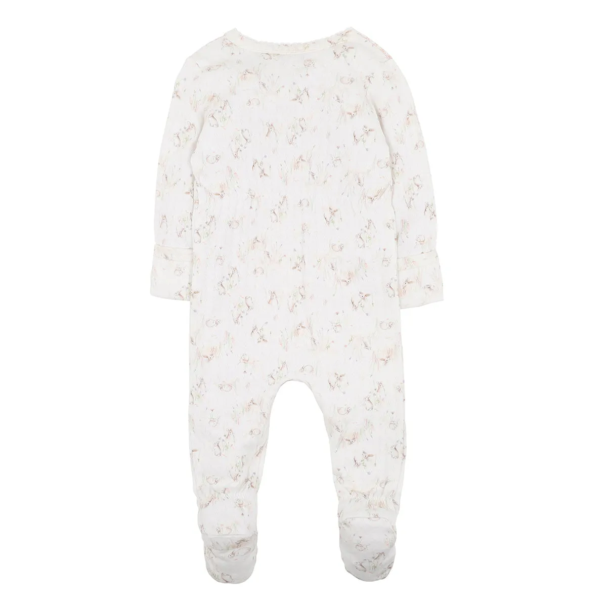 Bebe Mila L/S Zip Romper (Size PREM-1)