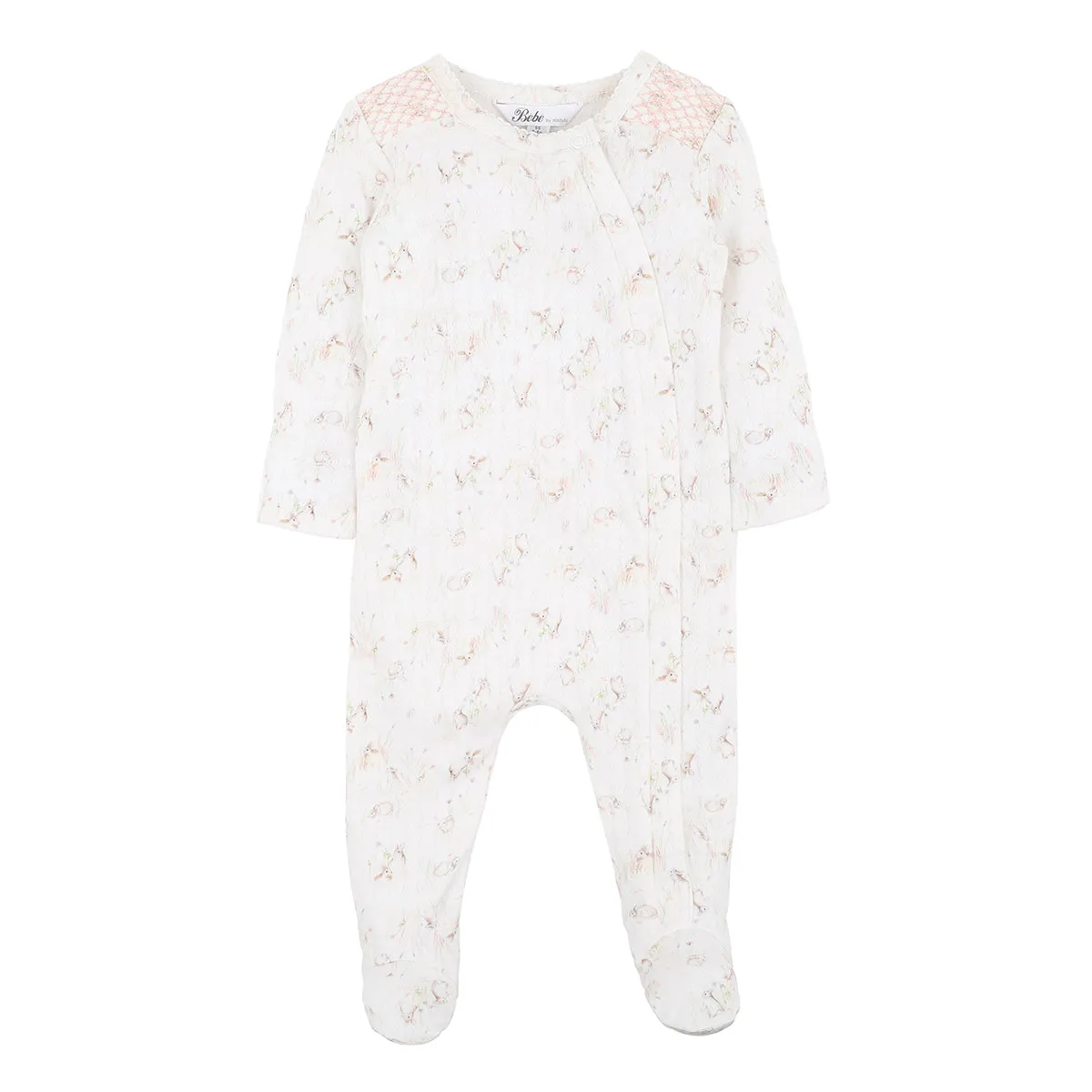 Bebe Mila L/S Zip Romper (Size PREM-1)