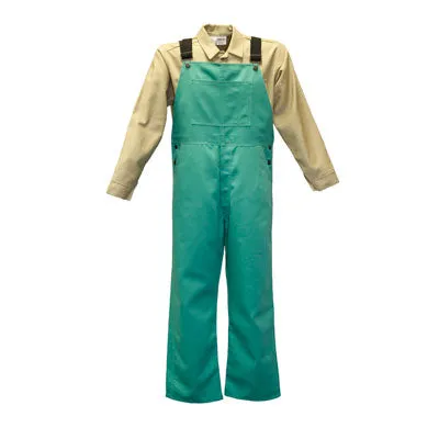 Bib Overall, 9 oz FR Green Cotton