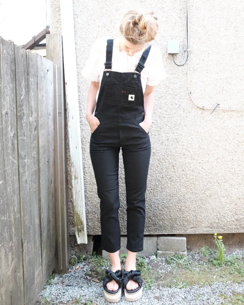 Bib Overall, Black Stretch Canvas