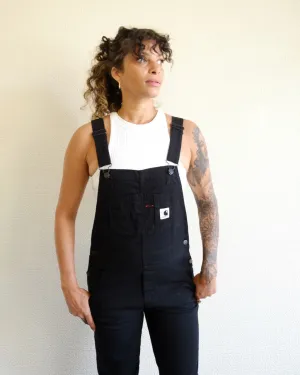 Bib Overall, Black Stretch Canvas