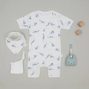 Blue Shrimp Romper Gift Set