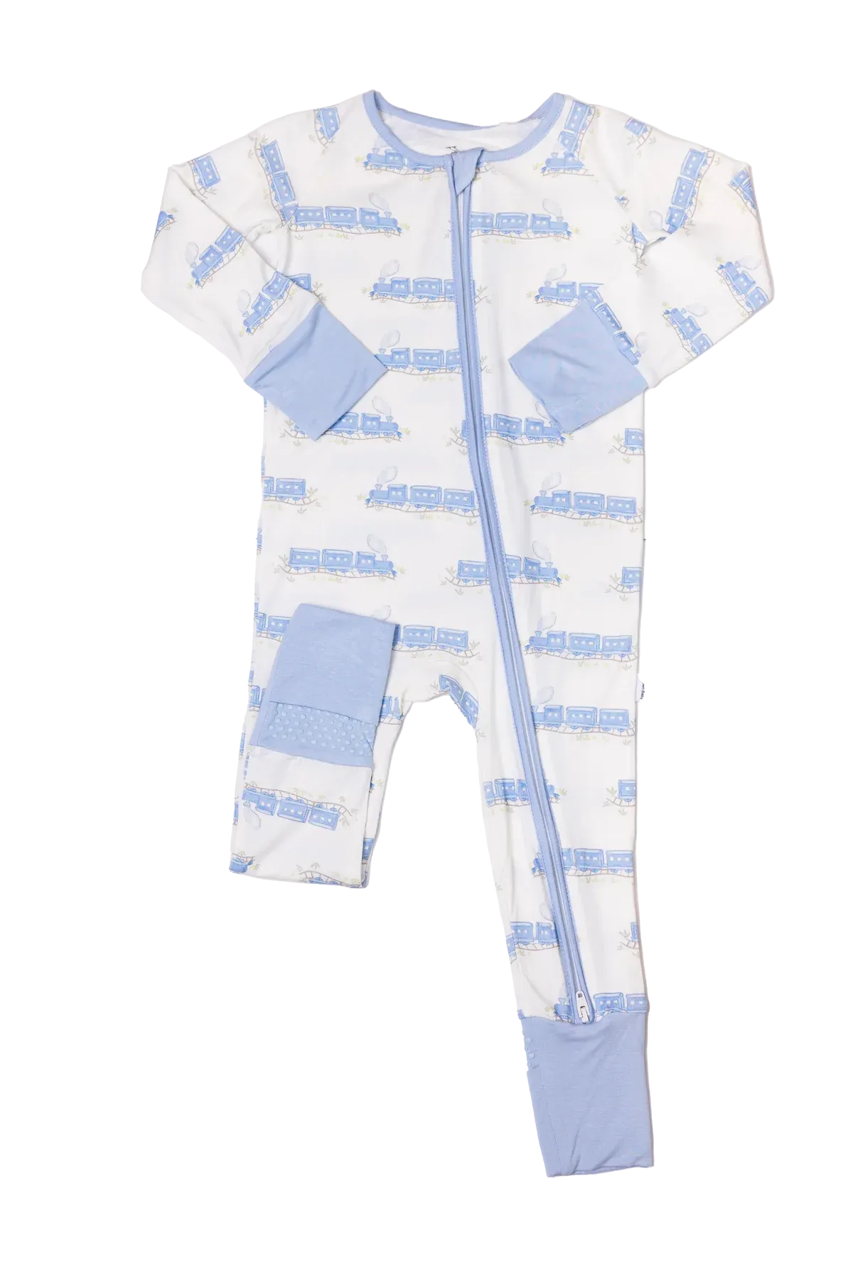 Blue Train Romper