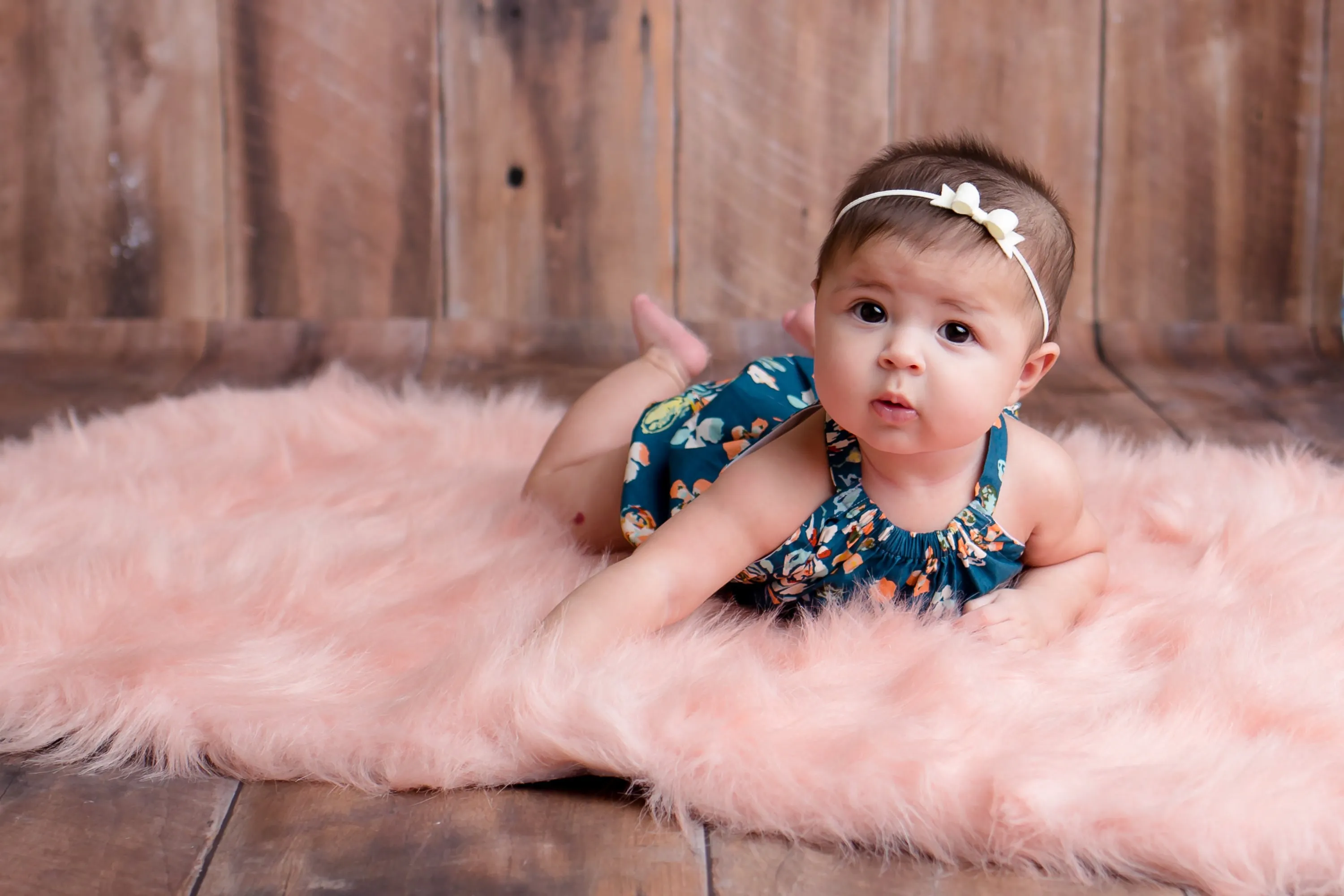 Boho Floral Bubble Romper with Head Wrap