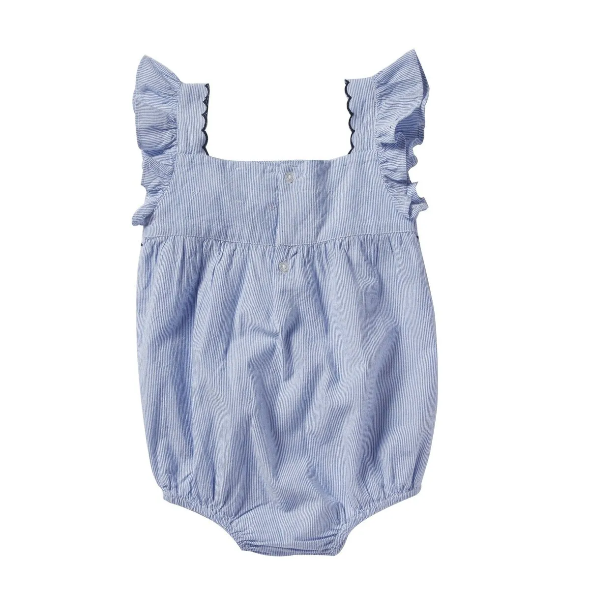 BONHEUR DU JOUR LEONTINE STRIPED ROMPER - BLUE