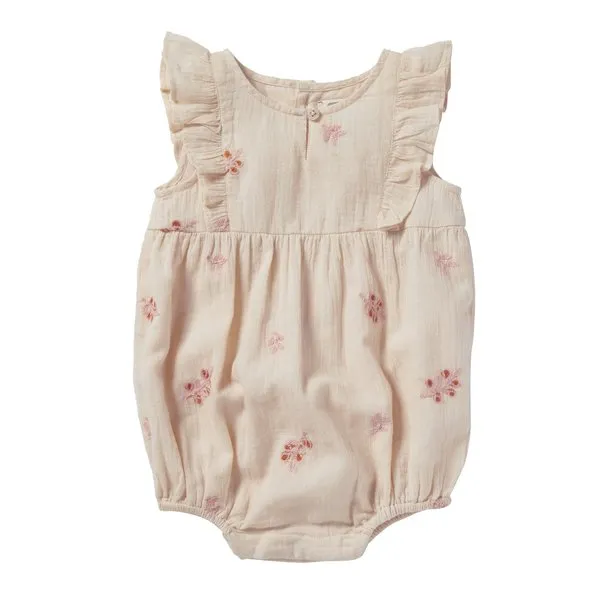 BONHEUR DU JOUR NOE ROMPER - PINK FLOWERS