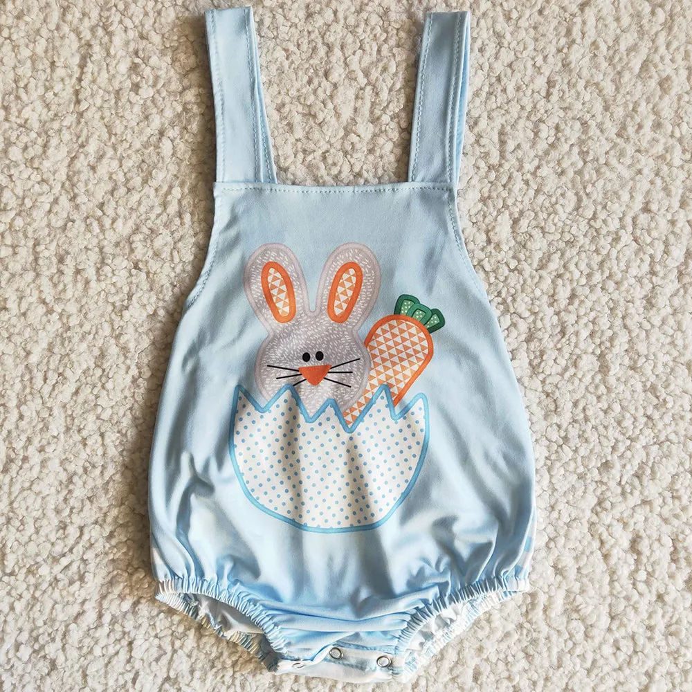 Boutique Girls Clothing Boys Rompers Easter Bunny Cute Girls Romper Toddler Baby Clothes E11-3