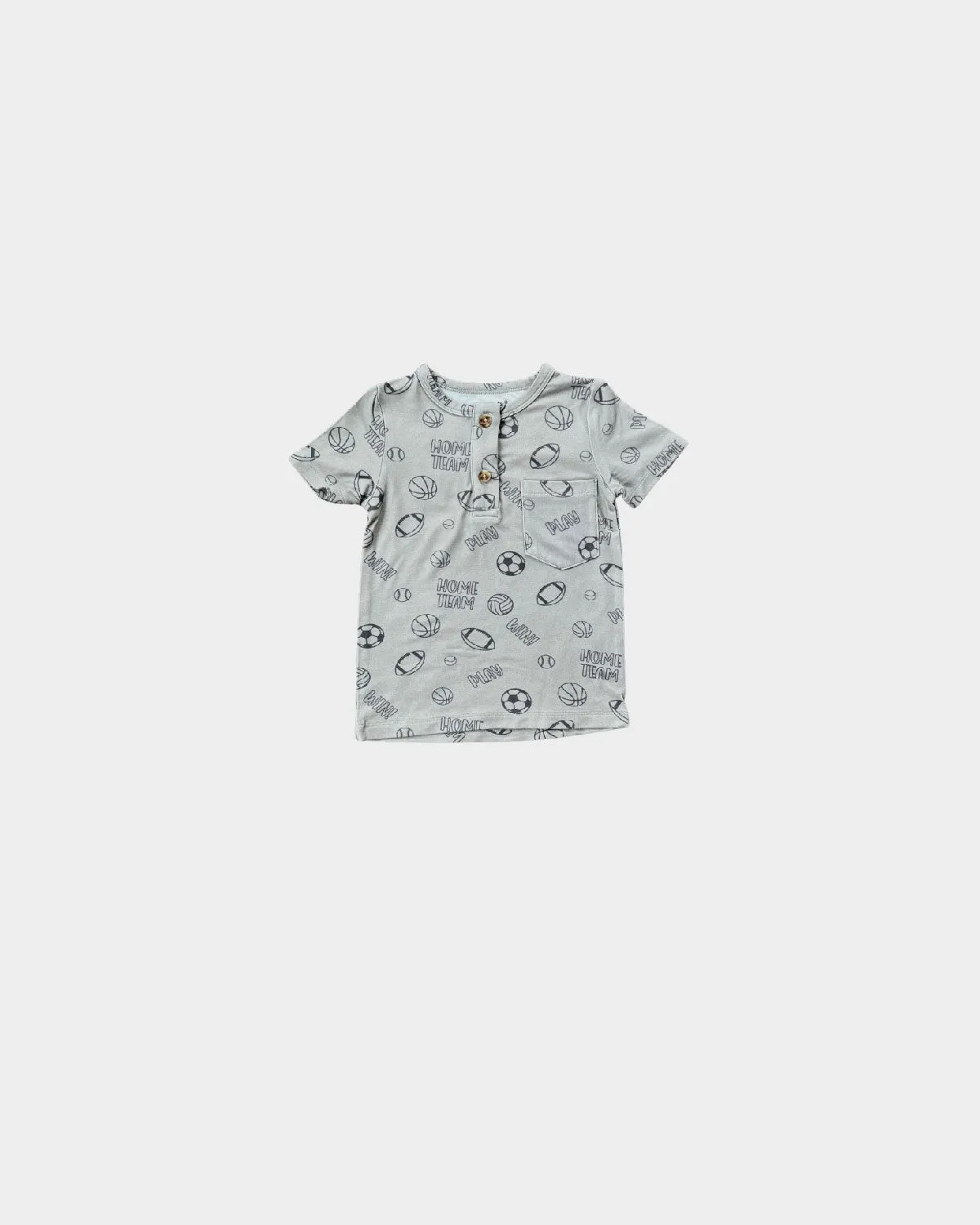 Boy's Short Sleeve Henley Shirt