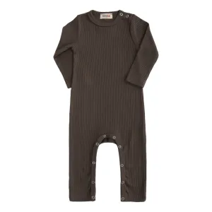 Brown Oak Long Sleeved Modal Romper