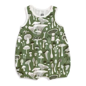 Bubble Romper - Fungi Green