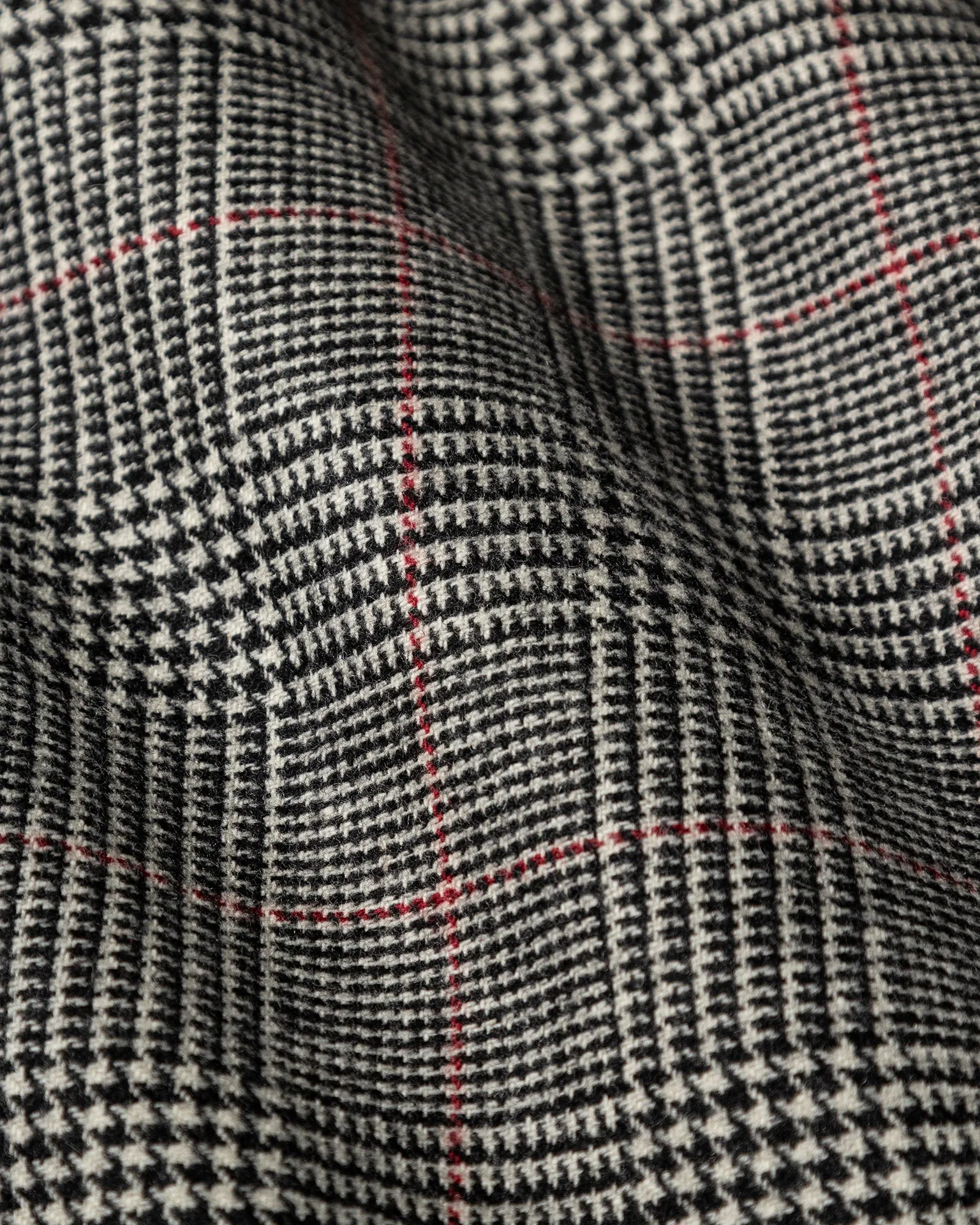 Camelhair Loafer Jacket in Grey Glen Plaid