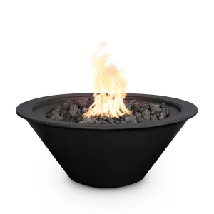 Cazo 24" Round Fire Bowl, Powder Coated Metal - Fire Feature