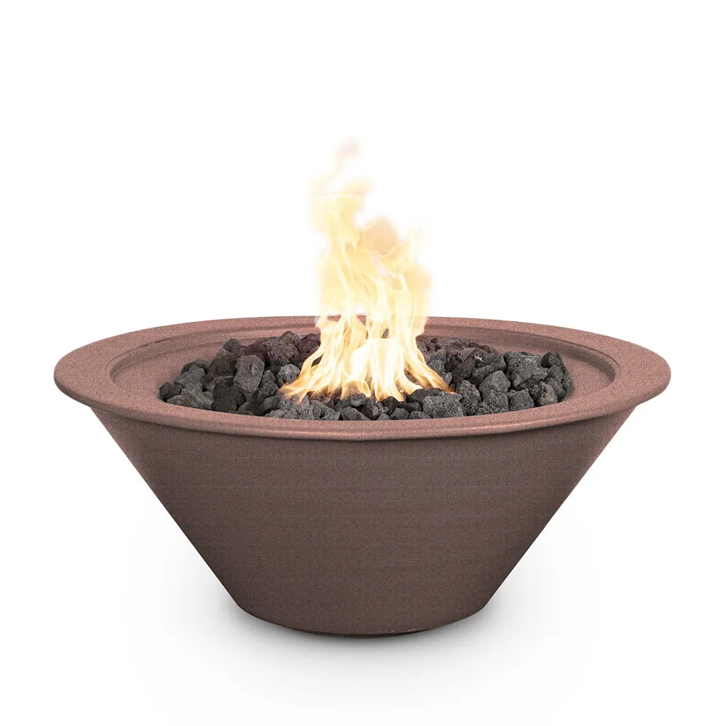 Cazo 24" Round Fire Bowl, Powder Coated Metal - Fire Feature