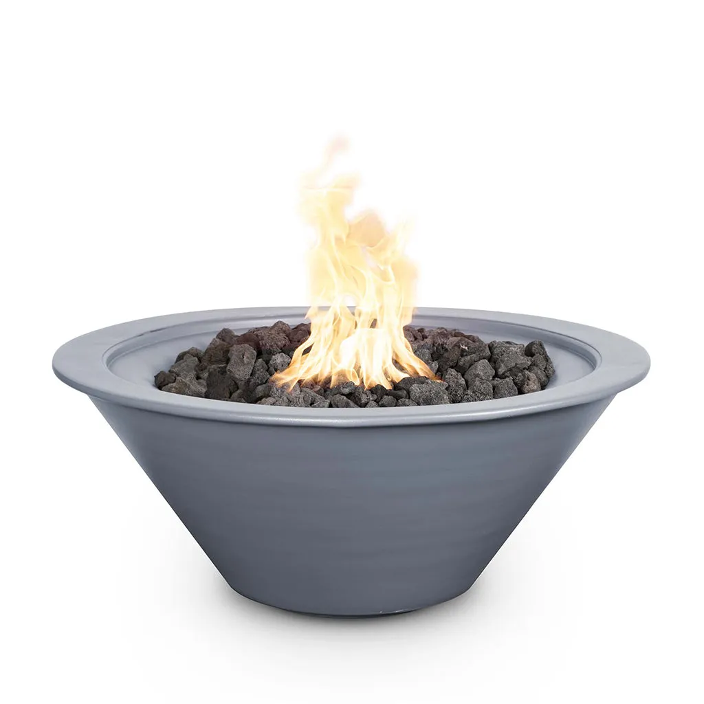 Cazo 24" Round Fire Bowl, Powder Coated Metal - Fire Feature