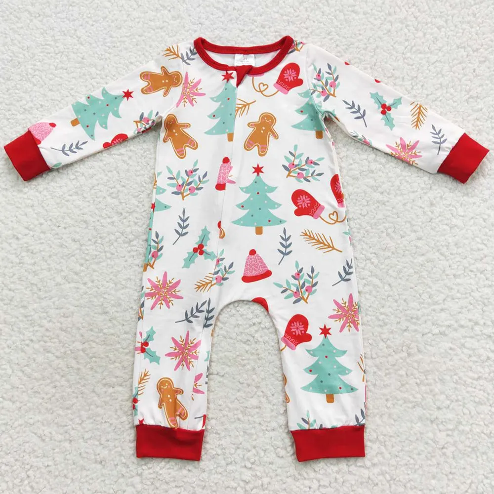 Christmas Infant Baby Girls Romper Long Sleeve Jumpsuits LR0522