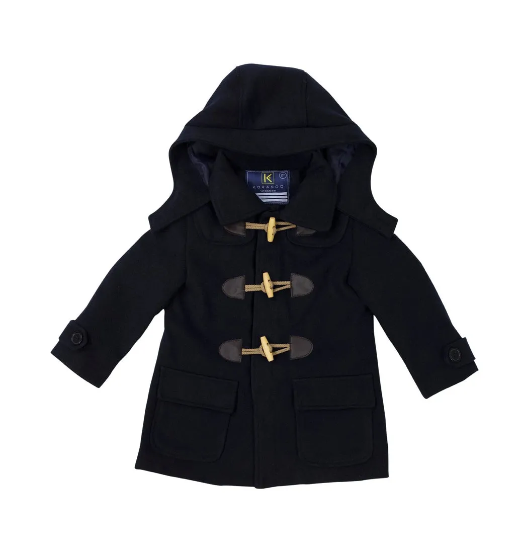 Classic Boy Overcoat - Navy -Select Size