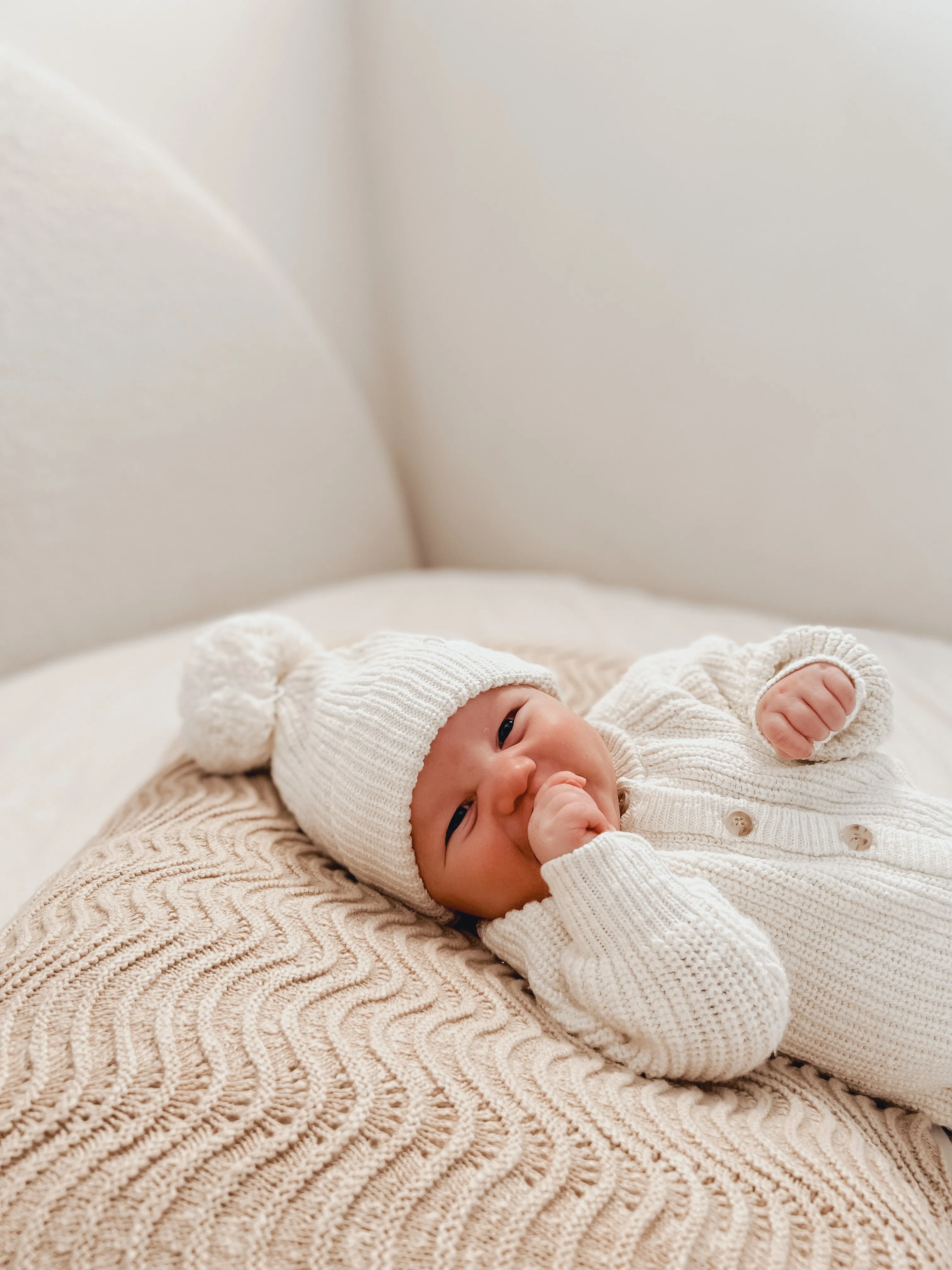 CLASSIC KNIT ROMPER | TEXTURED COCONUT