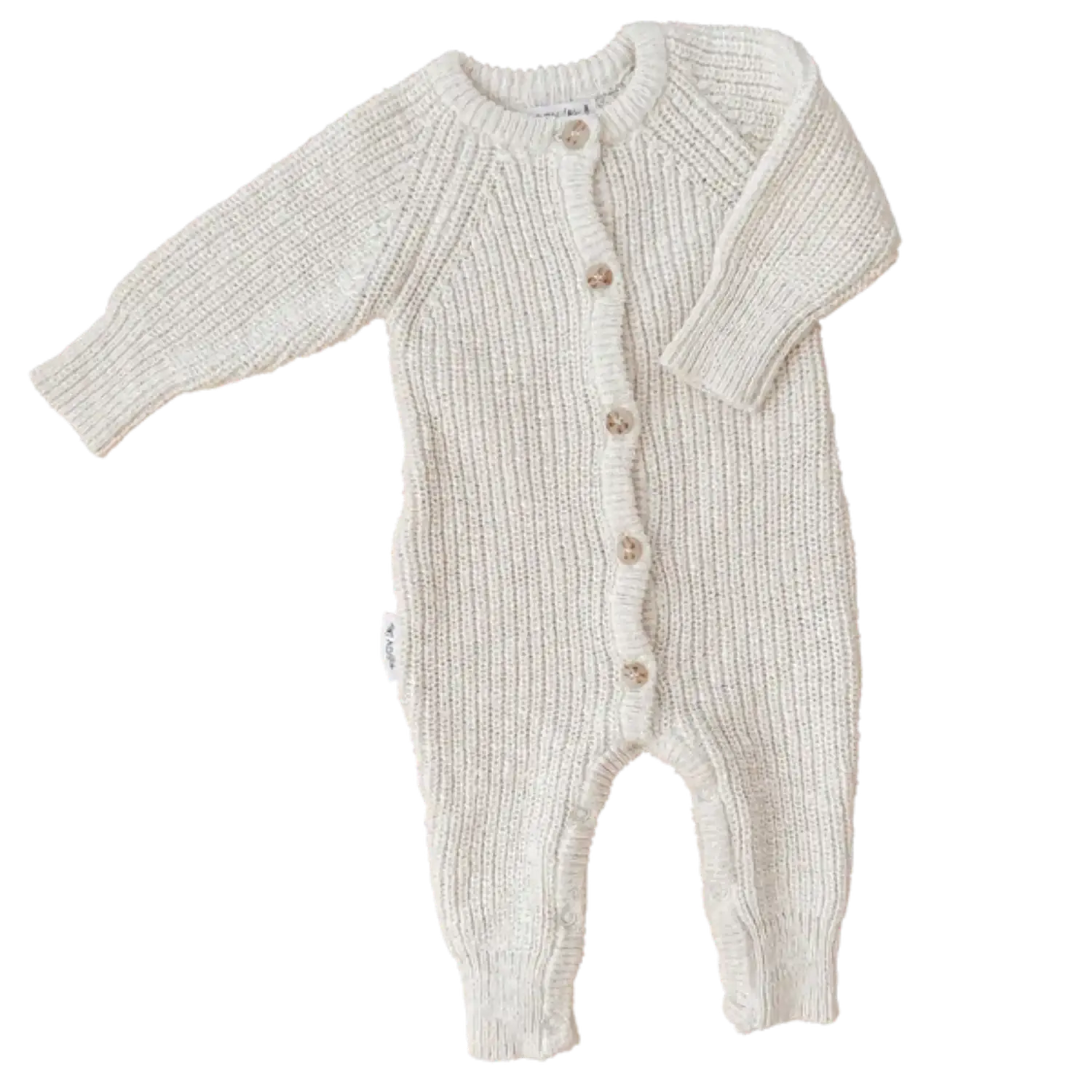 CLASSIC KNIT ROMPER | TEXTURED COCONUT