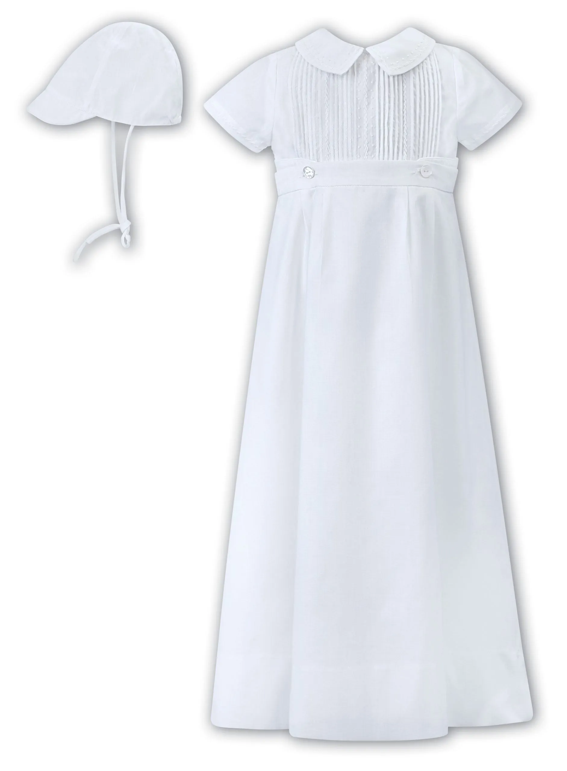 Convertible Christening Gown w/Hat Sarah Louise