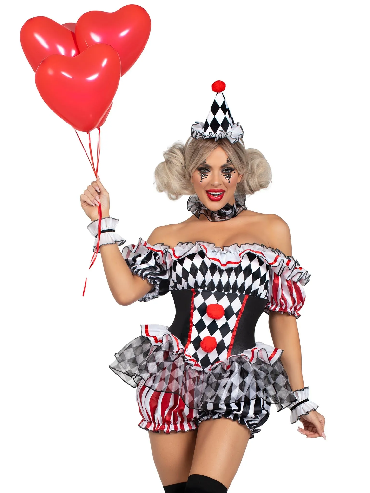 Darling Harlequin Clown Costume