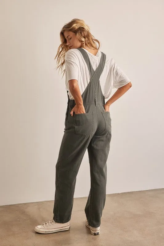 Deep Pocket Overall Jumpsuit