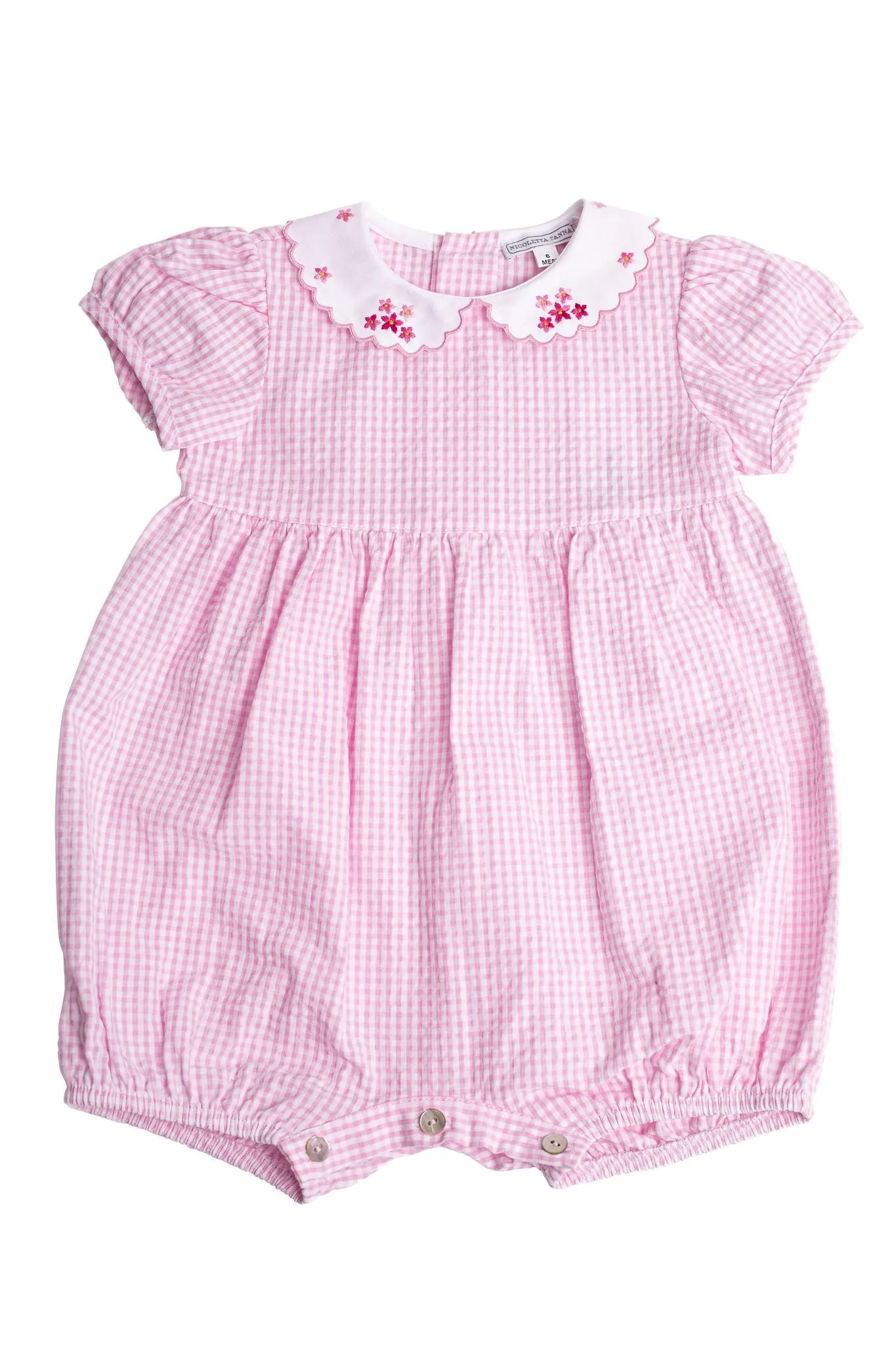 Detta Cotton Romper - Pink