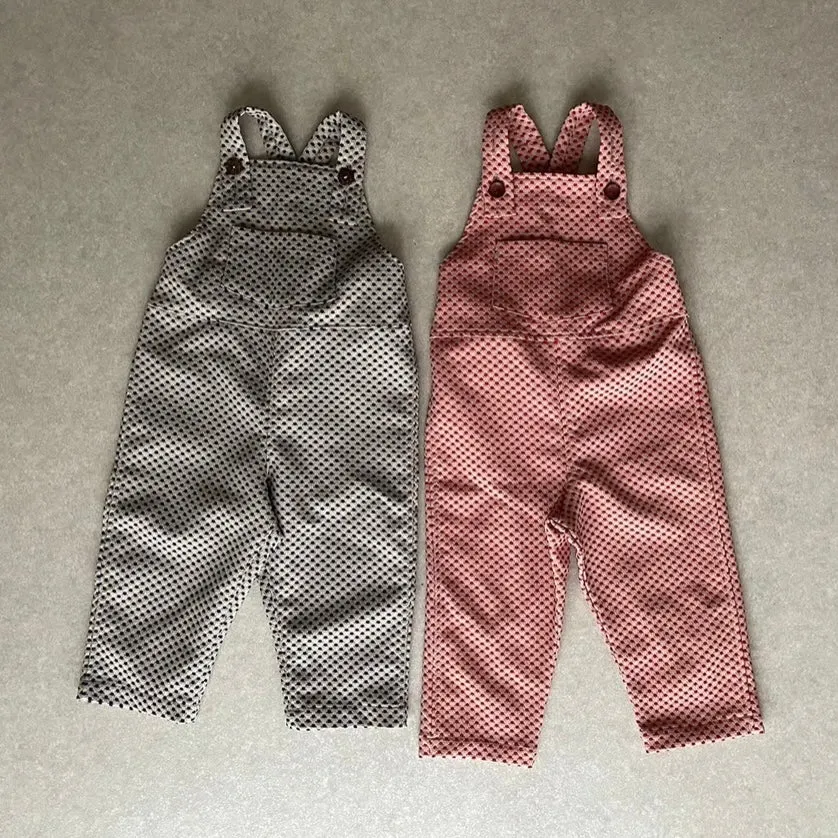 dot jacquard overall