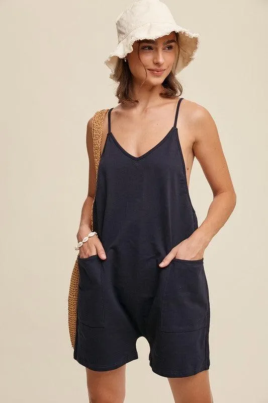 Dusty Denim Romper