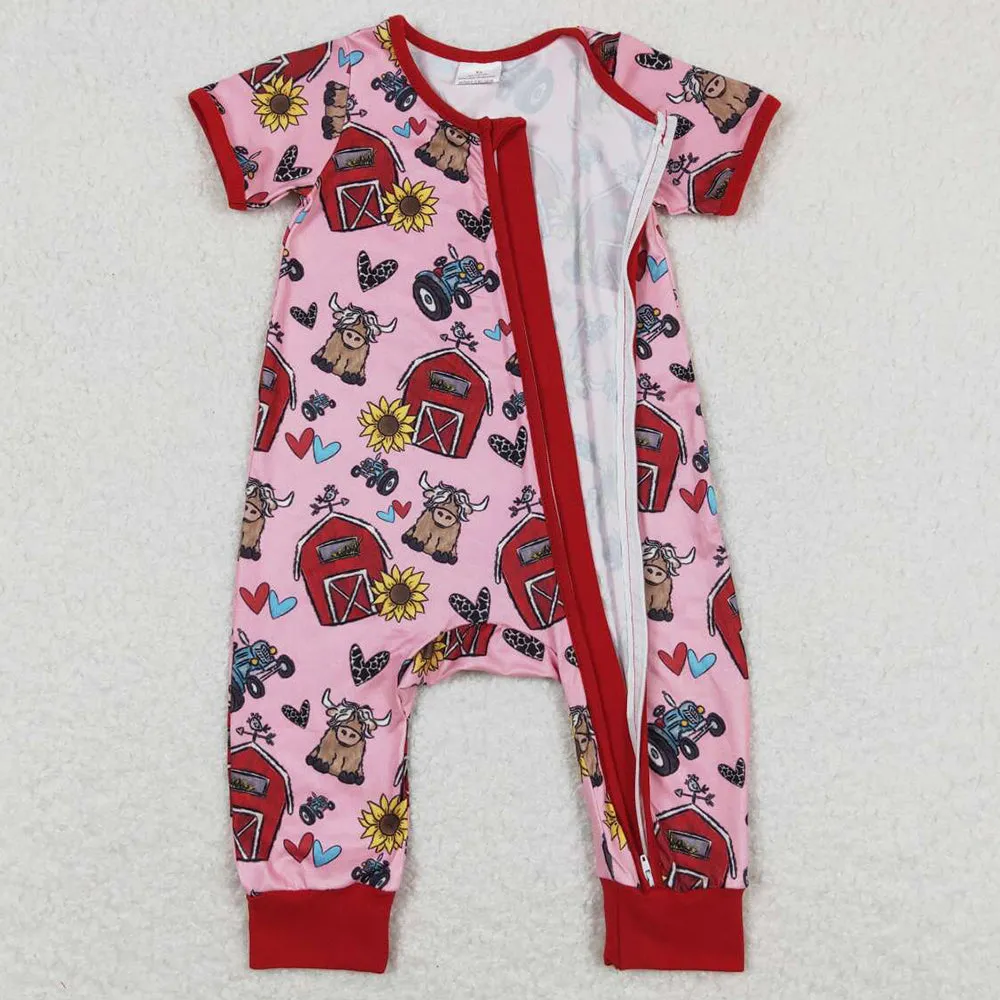 Farm Cute Baby Infant Girls Romper Summer Girls Jumpsuit SR1368