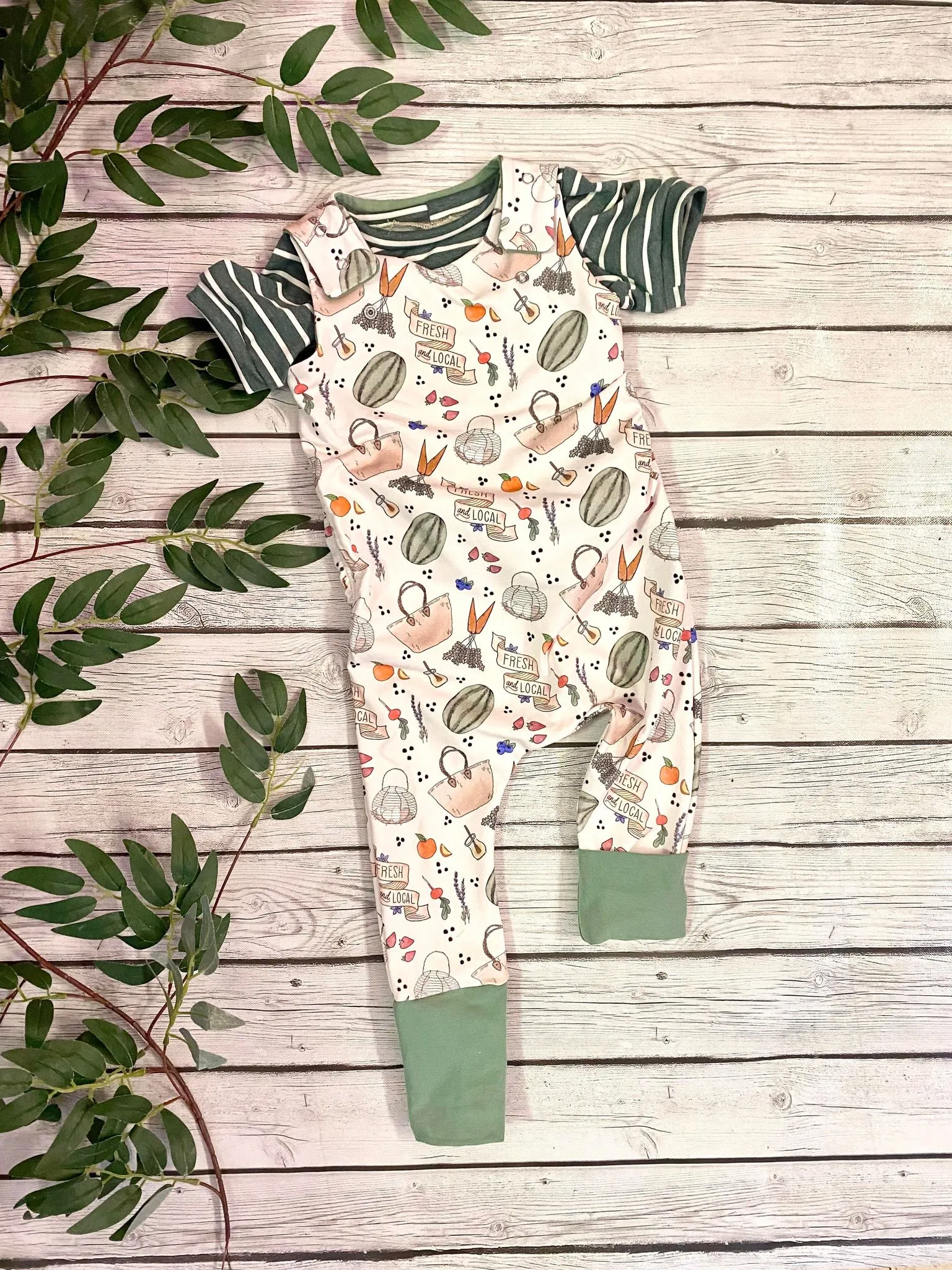 Farm Fresh Romper & Tee Set