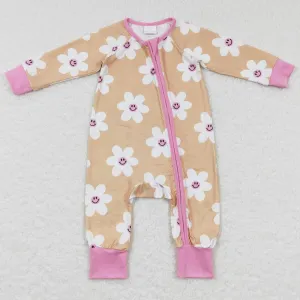 Flower Print Infant Baby Girls Rompers LR0732