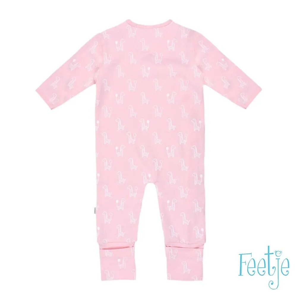 GIRAFFE Allover Print Overall Special Feet