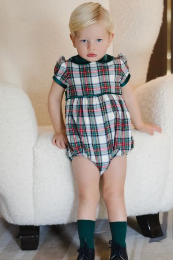 Green Tartan Romper (Baby)