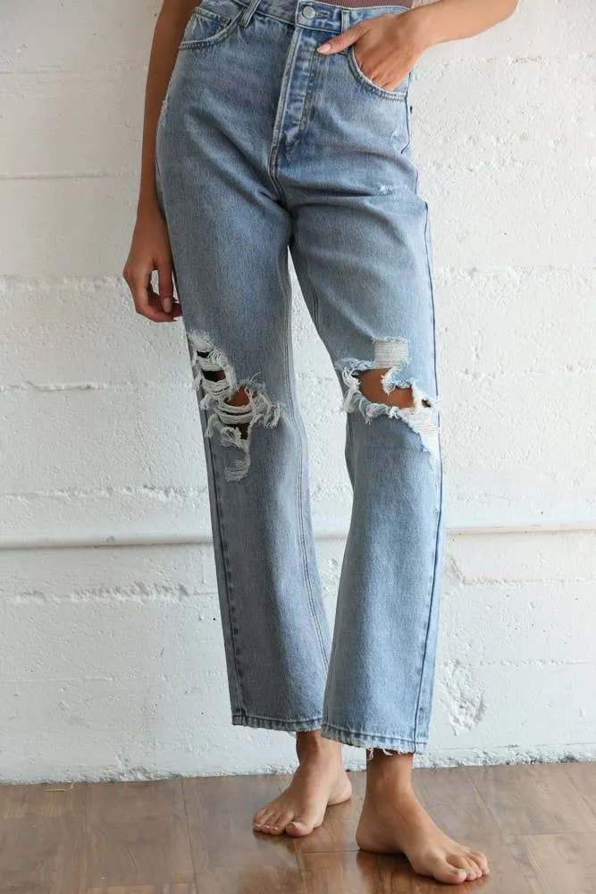 Harmony Mid-rise Distressed Jeans