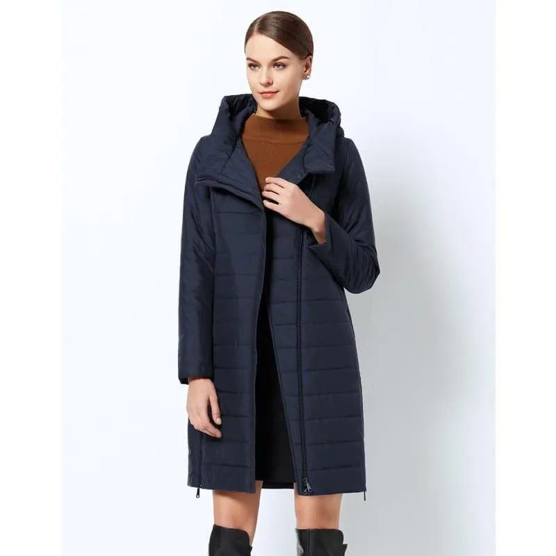 High-quality Thin Cotton Padded Women's Warm Parka Coat